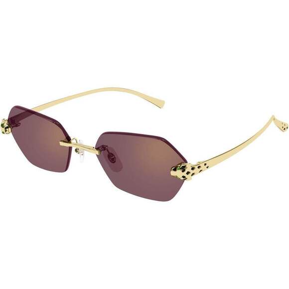 Cartier CT0636S-003 Sunglasses Gold Metal